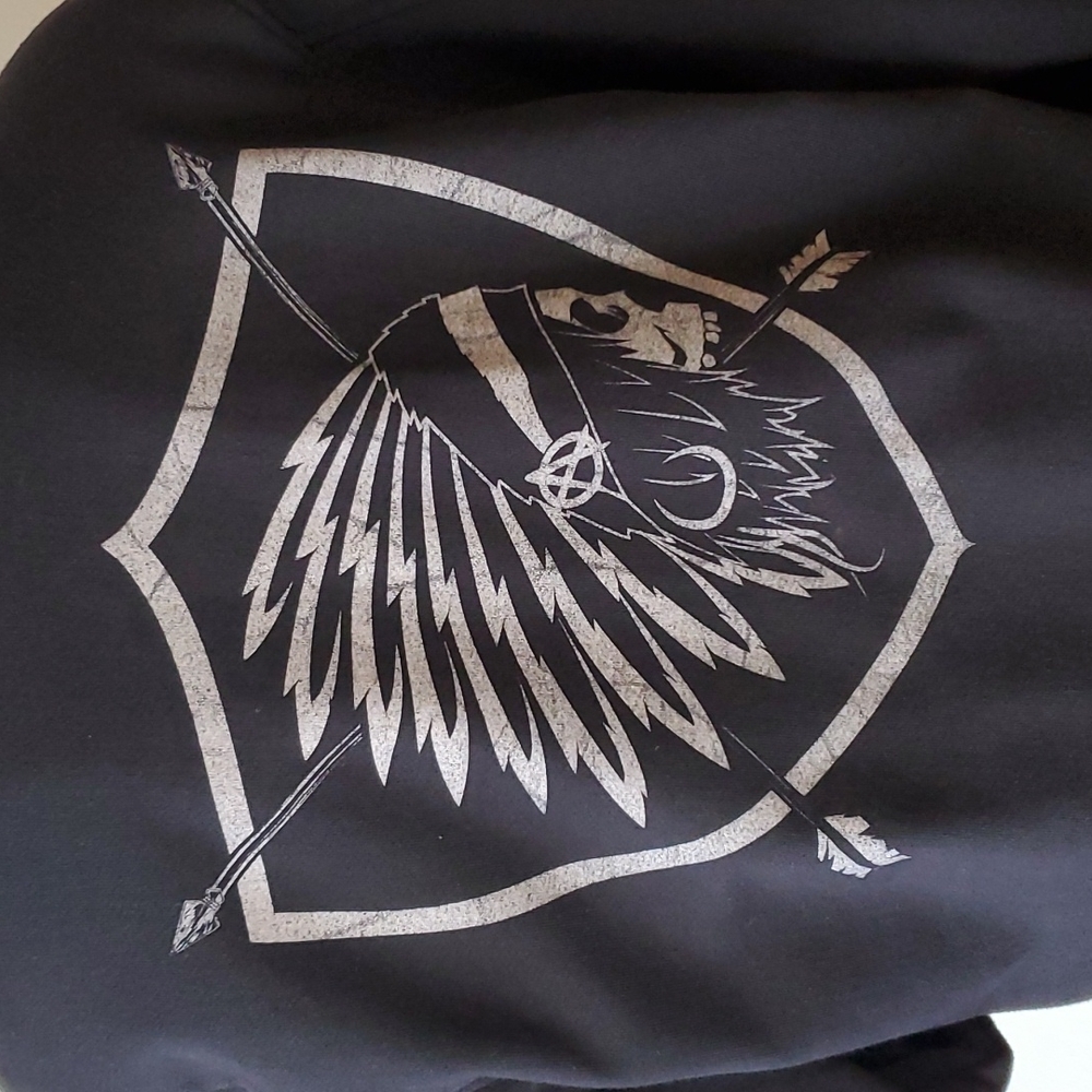 Lords of Gastown Motorcycle Company Black Wool Bomber Club Varsity Jacket - Picture 6 of 14